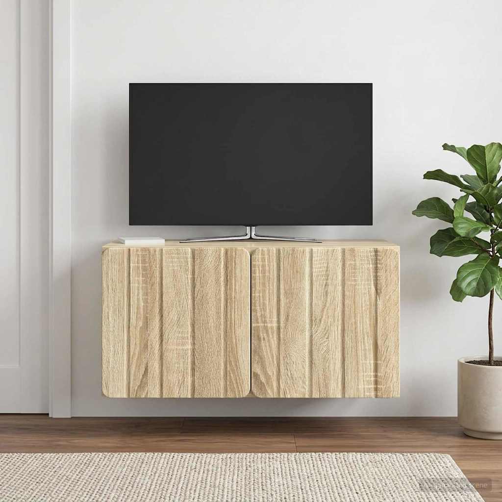 Gabinete de TV de parede 59,5 x 31 x 30 cm carvalho sonoma
