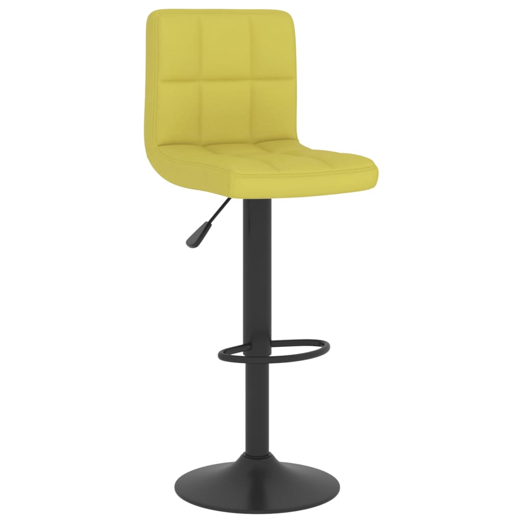 Bancos de bar 2 pcs tecido verde