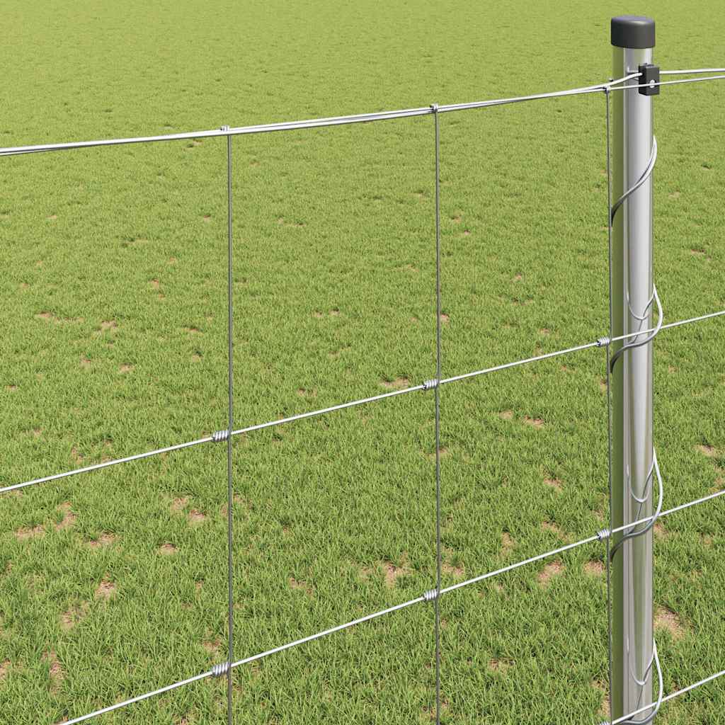 Cerca de campo prateado