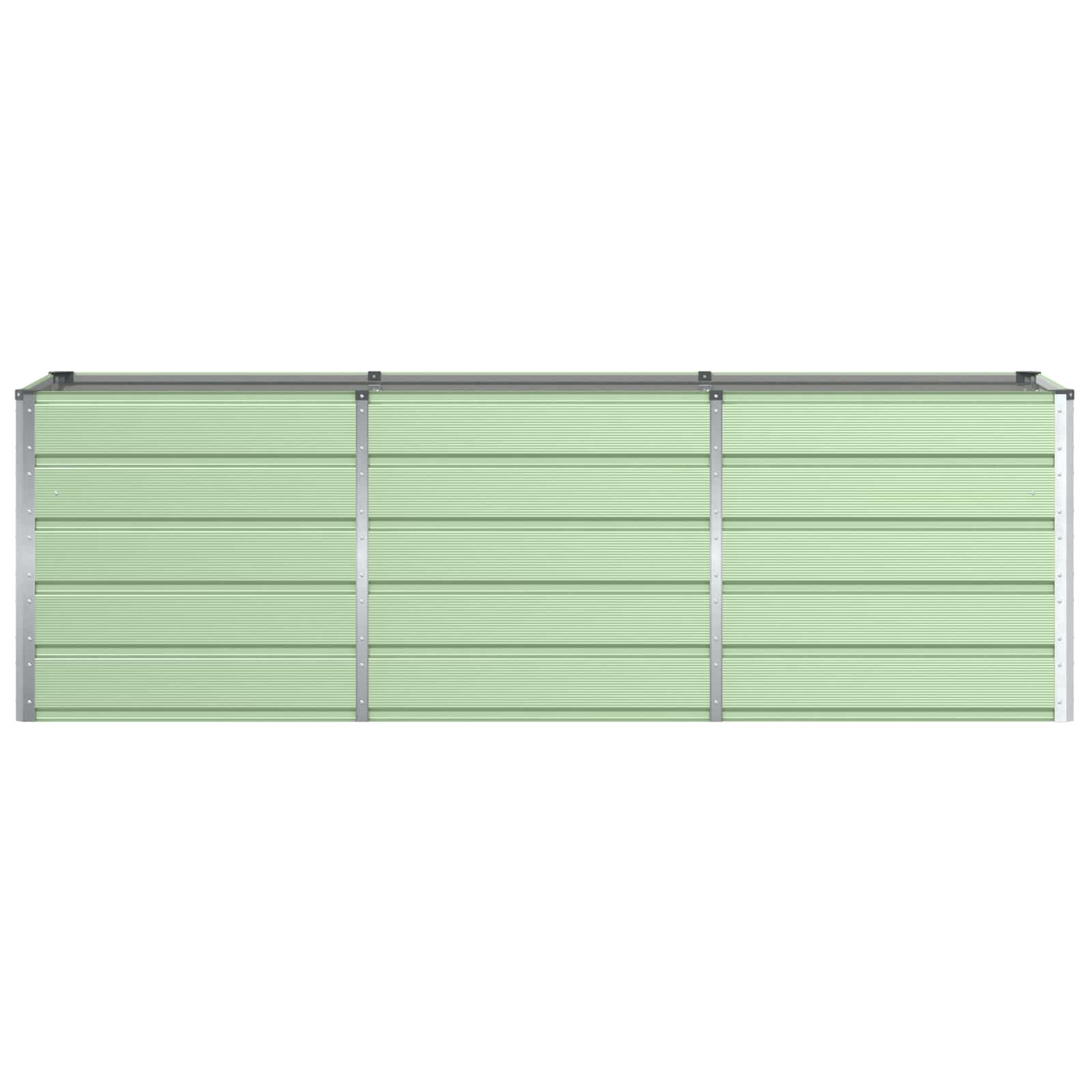 Floreira verde 240 x 80 x 75 cm aço