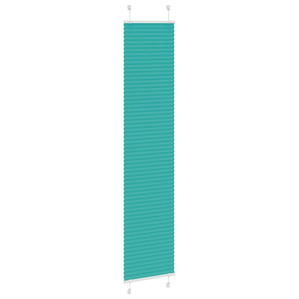 Gasolina verde plissada cega 50x200 cm largura tecido 49,4 cm