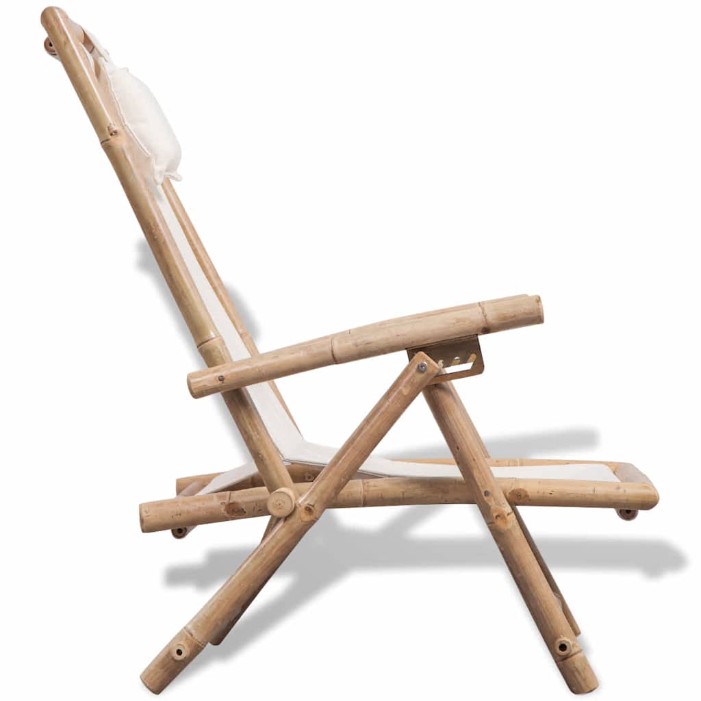 Espreguiçadeira de exterior bambu