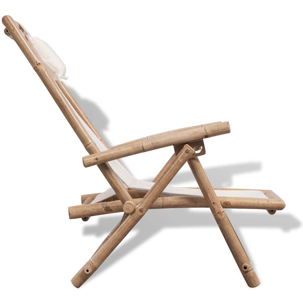 Espreguiçadeira de exterior bambu