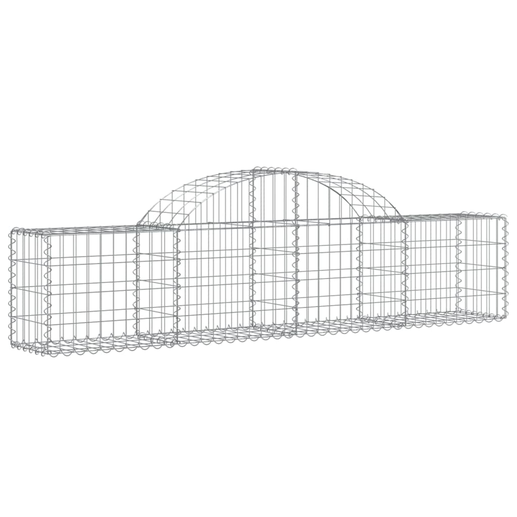 Cestos gabião arqueados 10pcs 200x30x40/60 cm ferro galvanizado