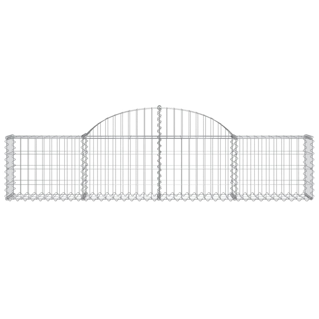 Cestos gabião arqueados 10pcs 200x30x40/60 cm ferro galvanizado
