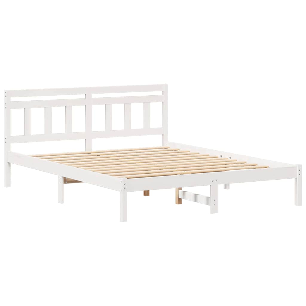 Estrutura da cama branco 140 x 200 cm