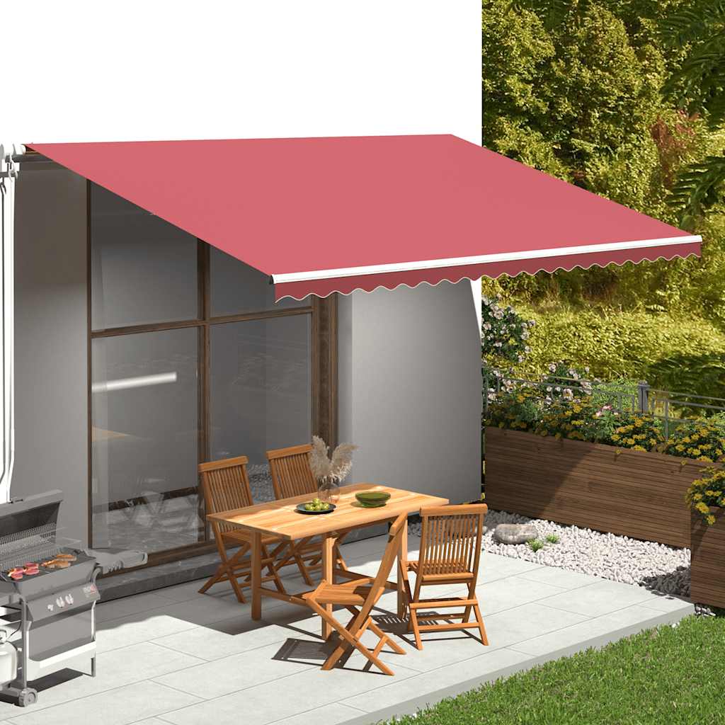 Tecido de substituição para toldo bordô 500x300 cm poliéster