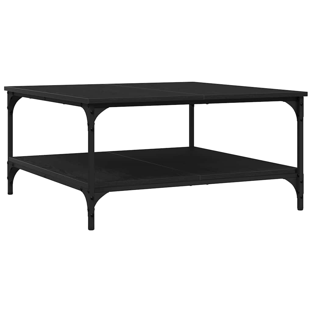 Mesa de centro carvalho preto 80 x 80 x 40 cm