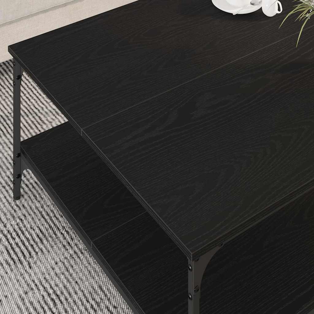 Mesa de centro carvalho preto 80 x 80 x 40 cm
