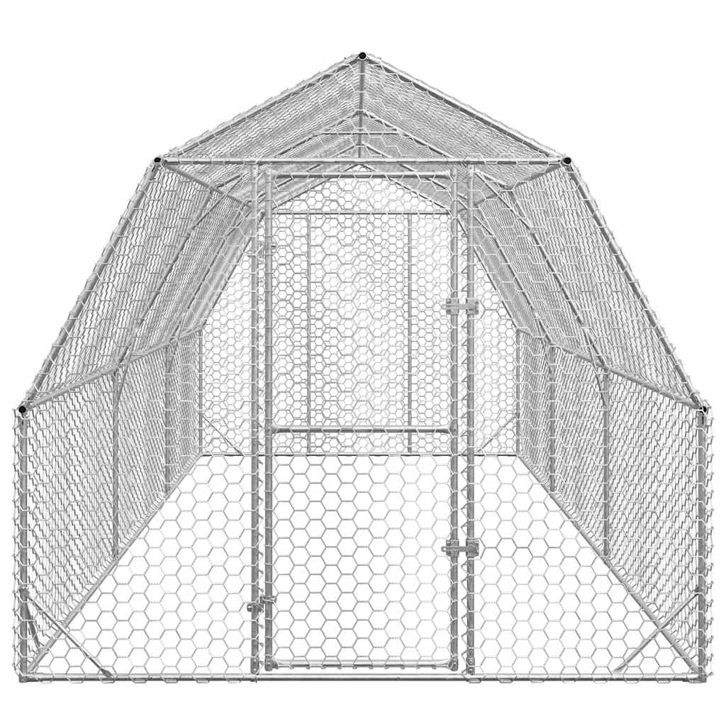 Corrida de galinhas 2,5x6x2,25 m aço galvanizado