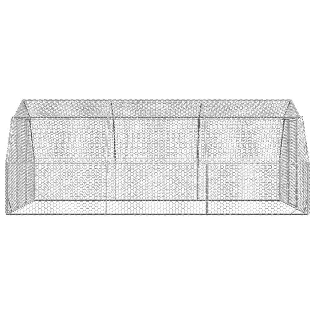 Corrida de galinhas 2,5x6x2,25 m aço galvanizado