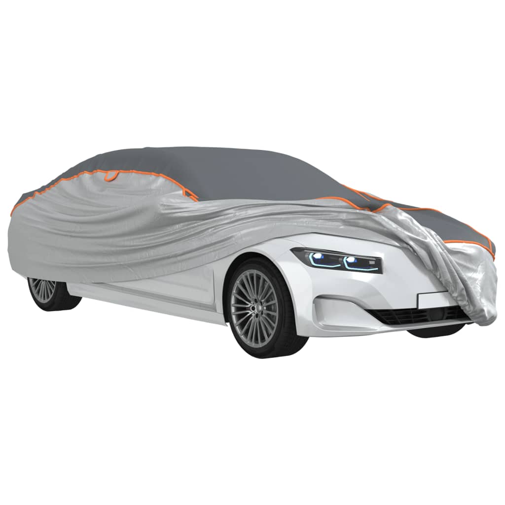 Cobertura carro p/ sedan proteção de granizo m cinza/prateado