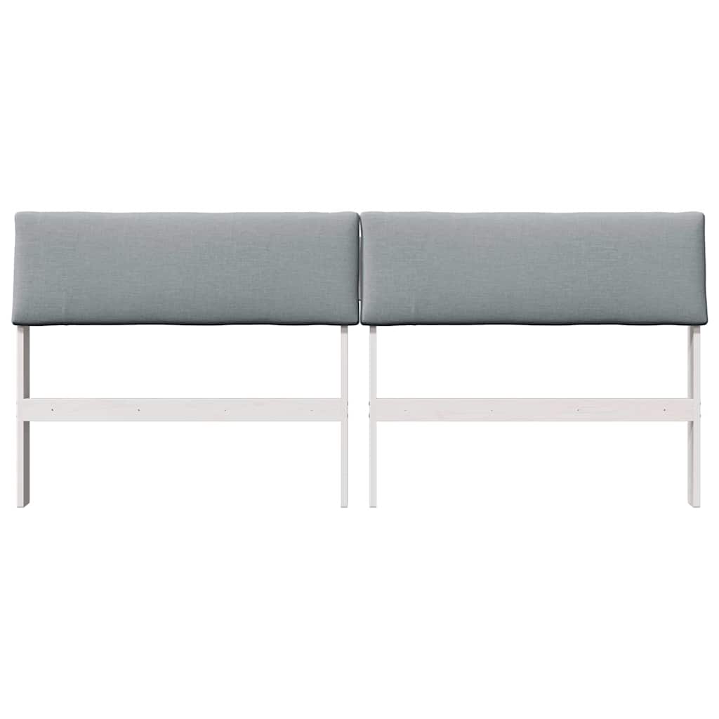 Cabeceira estofada cinzento-claro 180 cm