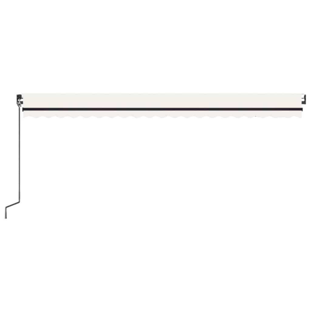Toldo automático com LED e sensor de vento 500x350 cm cor creme