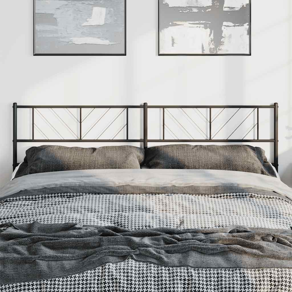 Cabeceira de substituição 180 cm metal preto