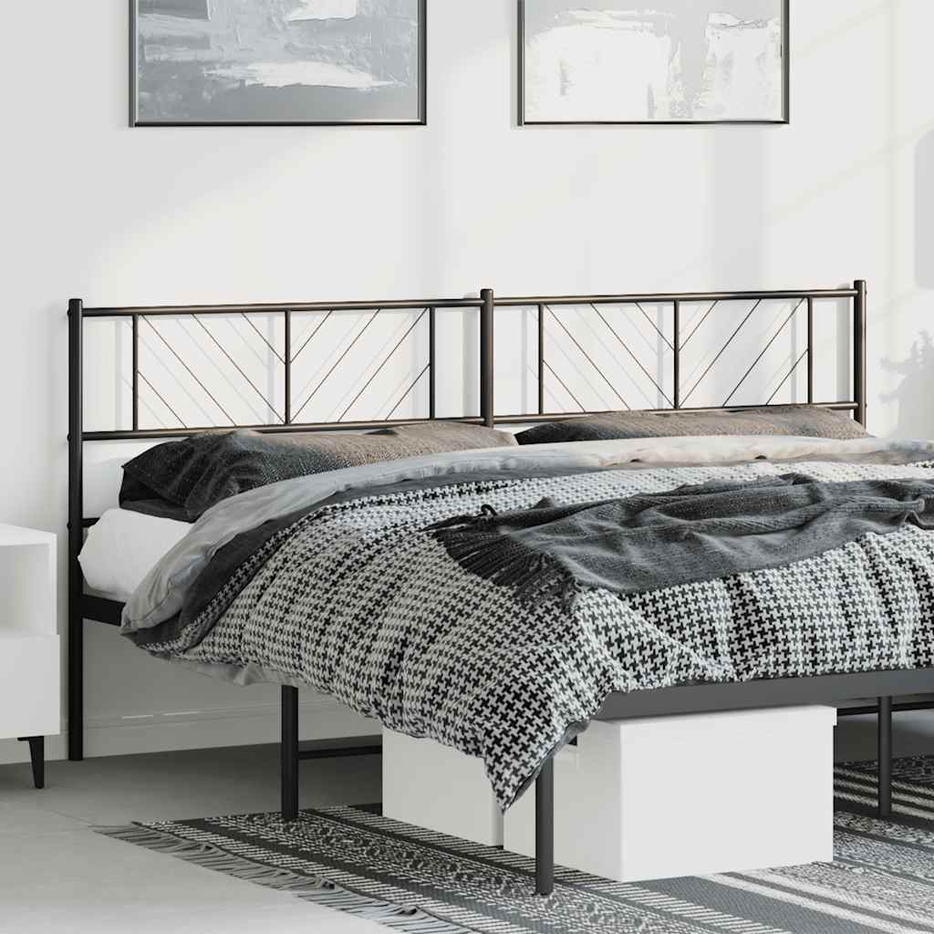 Cabeceira de substituição 180 cm metal preto