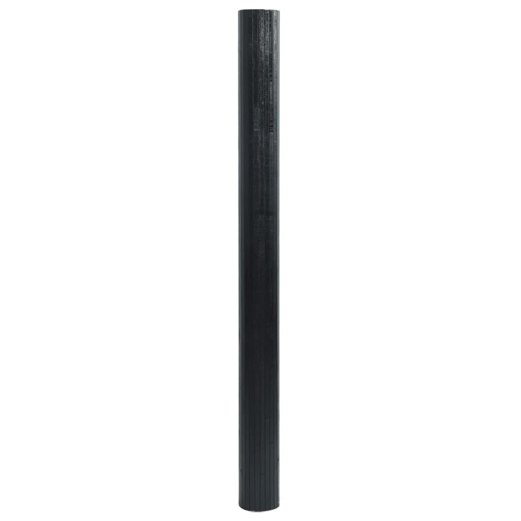 Tapete retangular 100x400 cm bambu preto