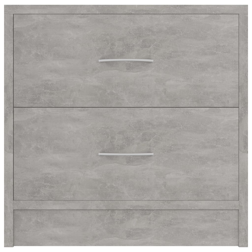 Mesa de cabeceira 40x30x40cm derivados de madeira cinza cimento