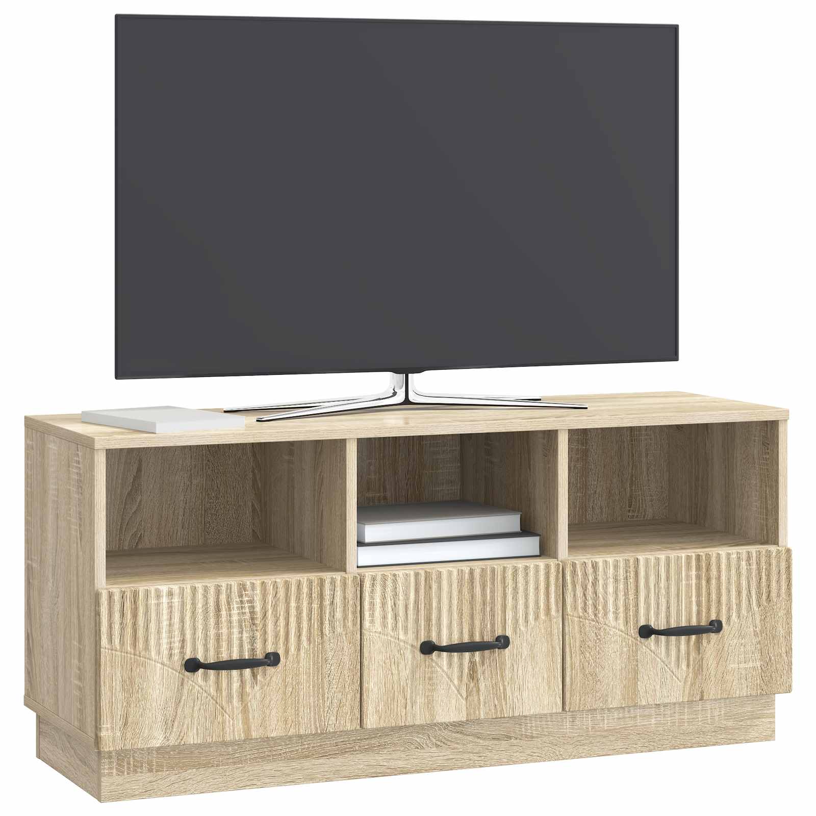 Gabinete para TV com gaveta carvalho sonoma 102 x 34,5 x 47 cm