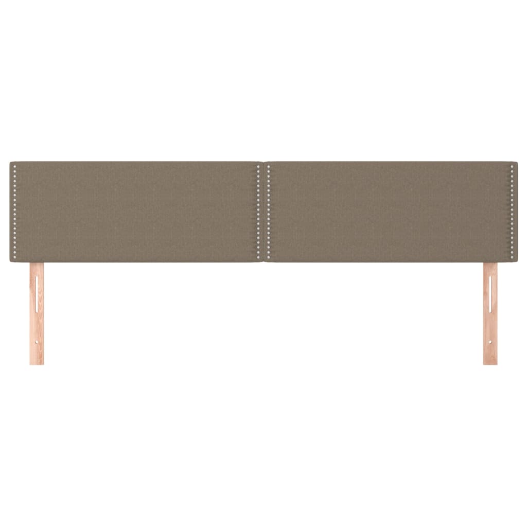 Cabeceiras cinzento-acastanhado 200x5x78/88 cm tecido