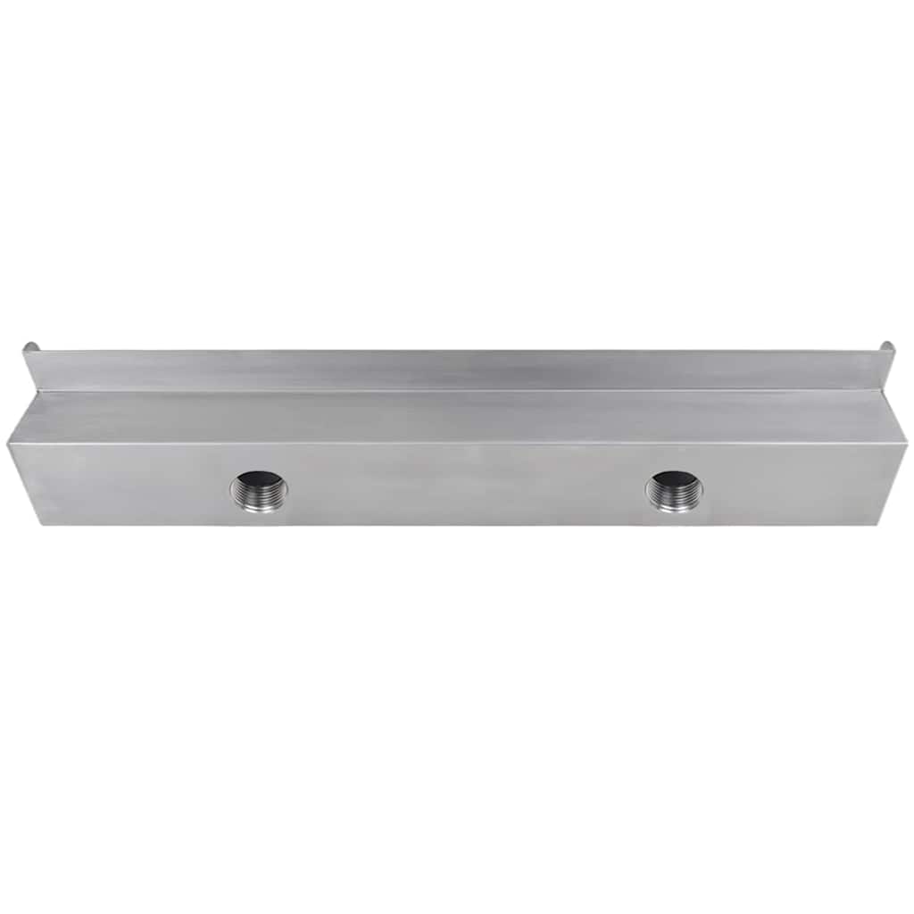 Fonte para piscina retangular 60 cm aço inoxidável