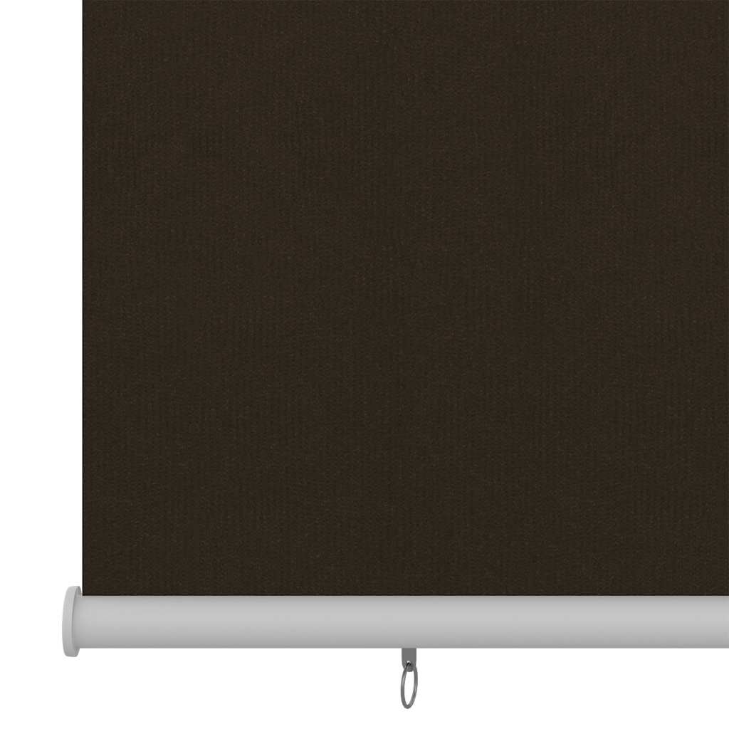 Estore de rolo para exterior 165 cm (l) x 230 cm (a) castanho HDPE