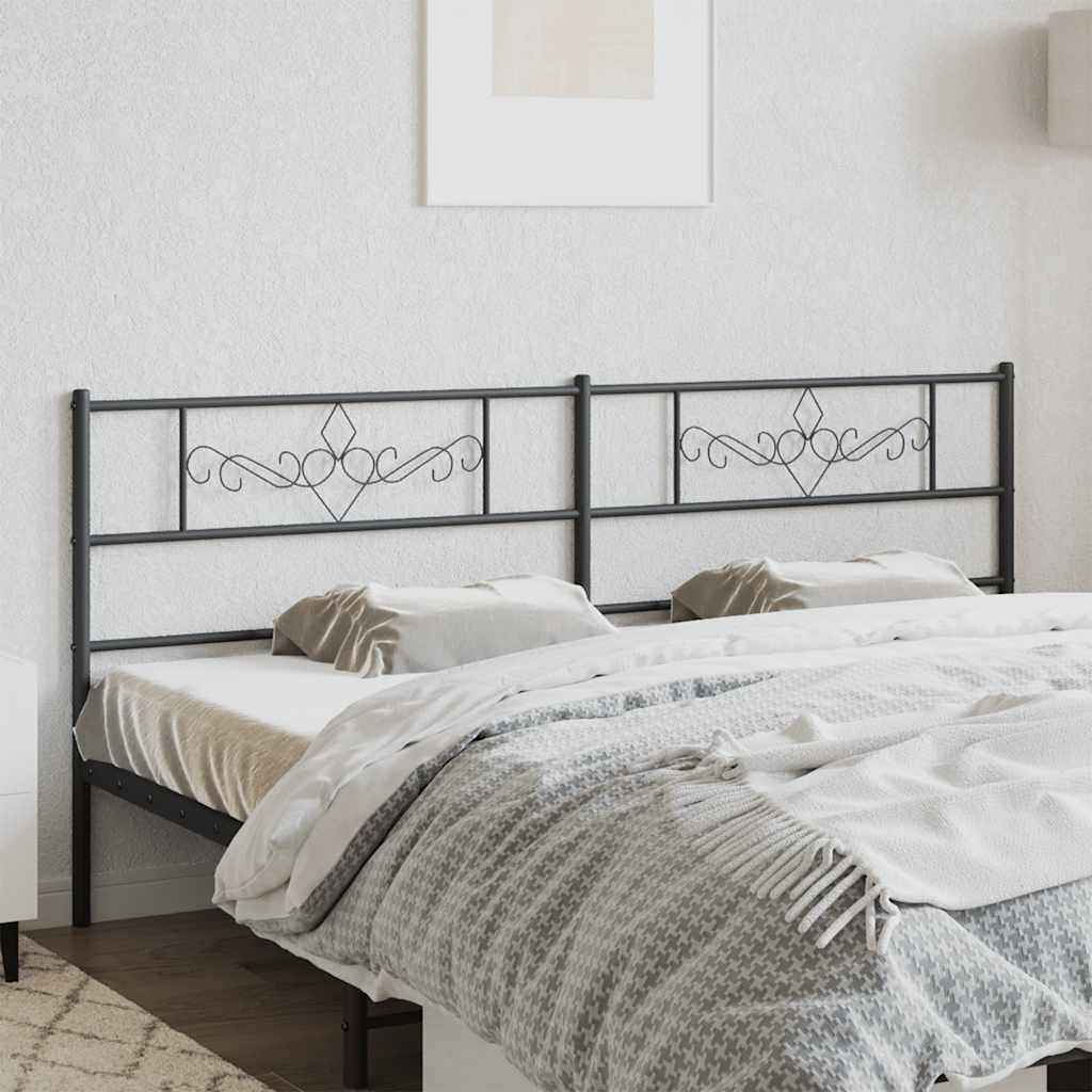 Cabeceira de substituição 193 cm metal preto