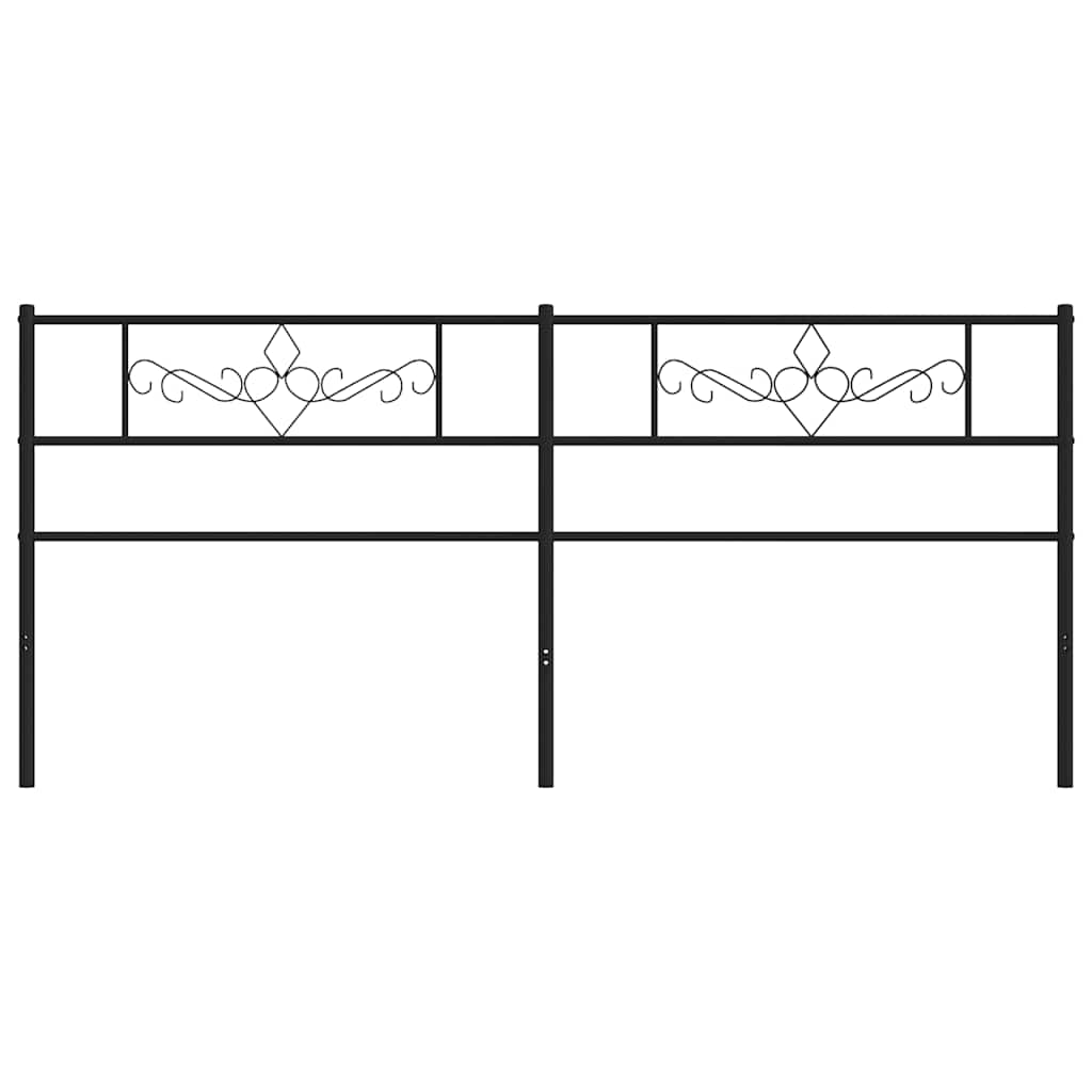 Cabeceira de substituição 193 cm metal preto