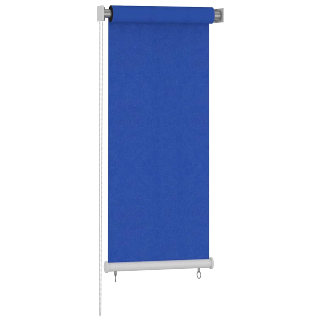 Estore de rolo para exterior 65 (l) x 140 (a) cm azul HDPE