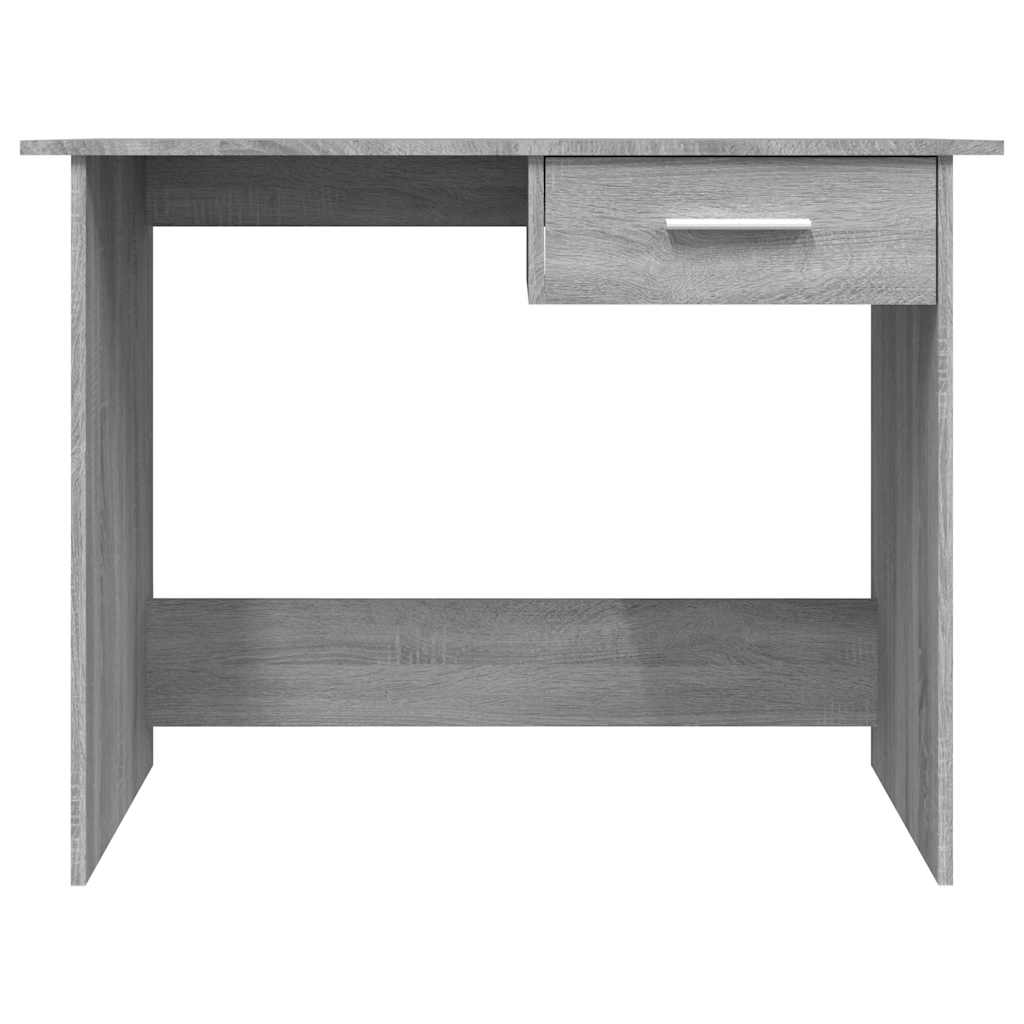Secretária 100x50x76 cm derivados de madeira cinzento sonoma