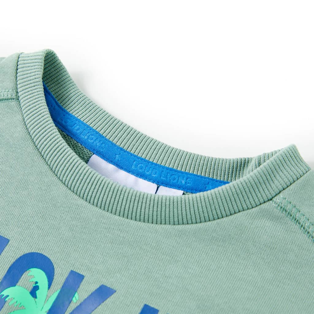Sweatshirt para criança cor caqui-claro 128