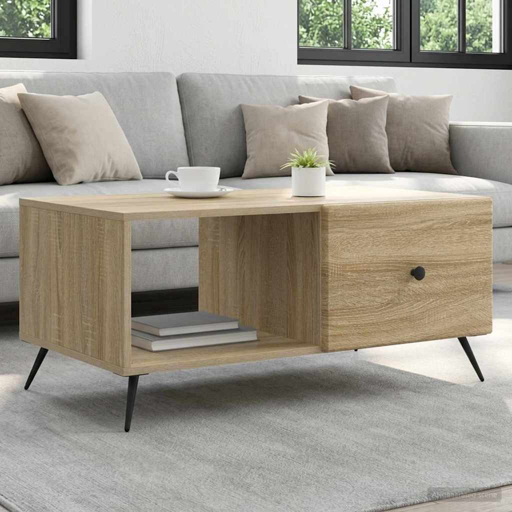 Mesa de centro carvalho sonoma 90 x 50 x 40 cm