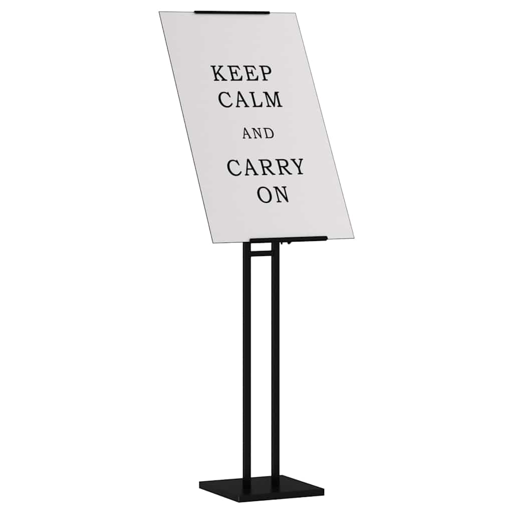 Displays de feira preto 26,5 x 26,5 x 150 cm aço