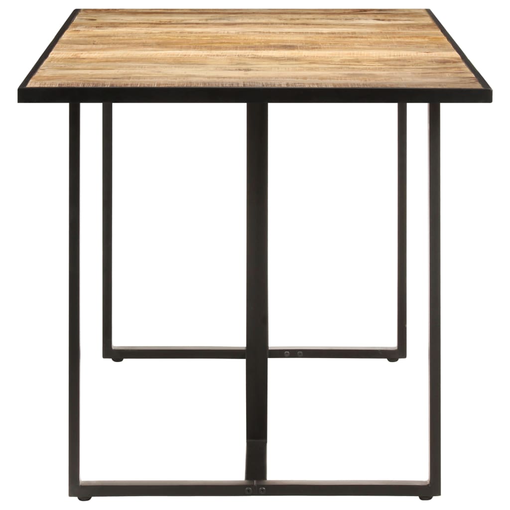 Mesa de jantar 200 cm madeira de mangueira áspera