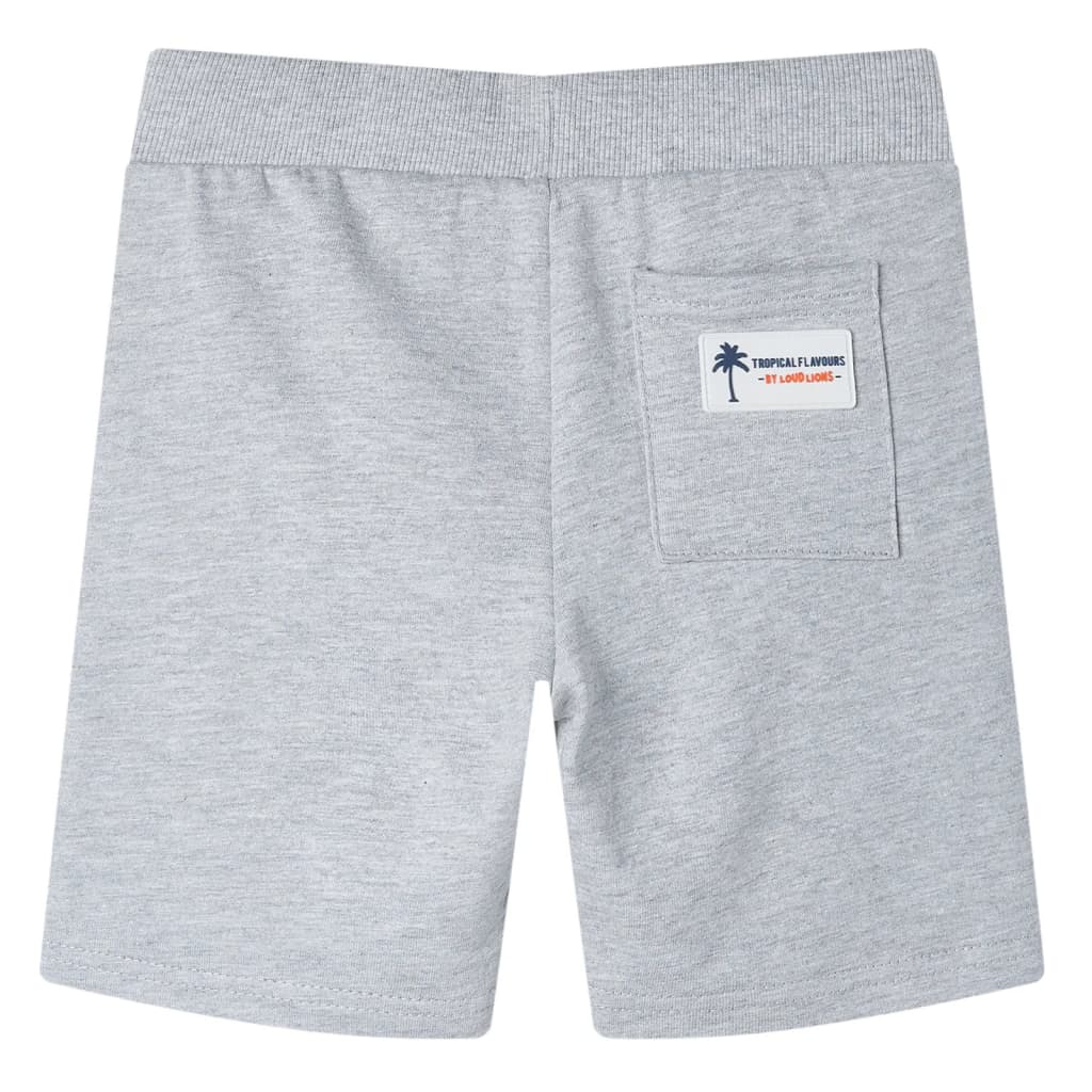 Calções de criança com cordão cinzento 104