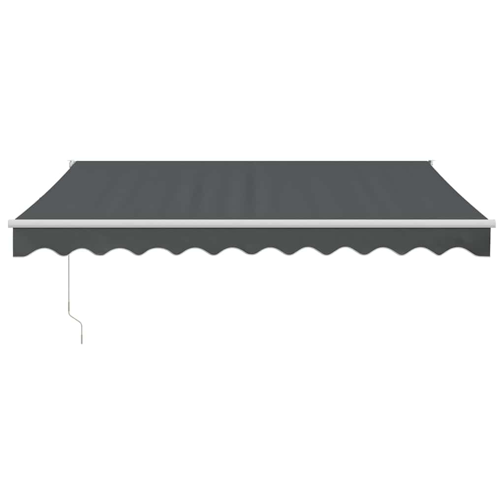 Toldo retrátil 3,5x2,5 m tecido e alumínio antracite
