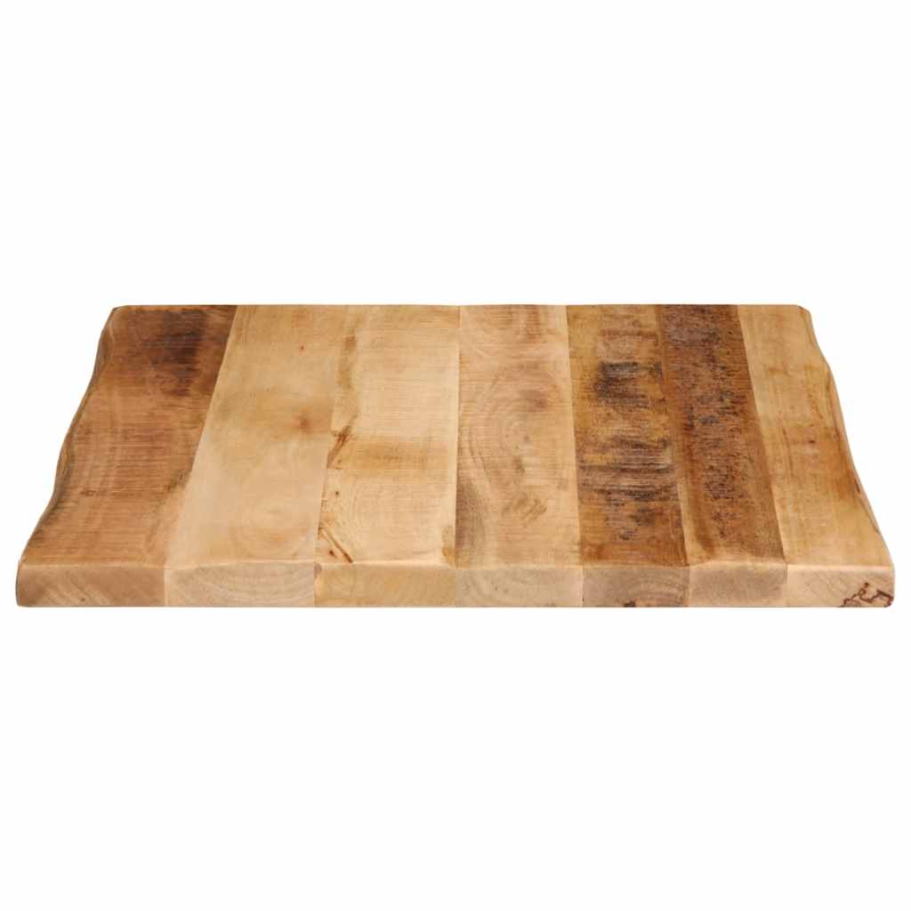 Tampo de mesa c/ borda viva 40x40x3,8cm mangueira áspera maciça