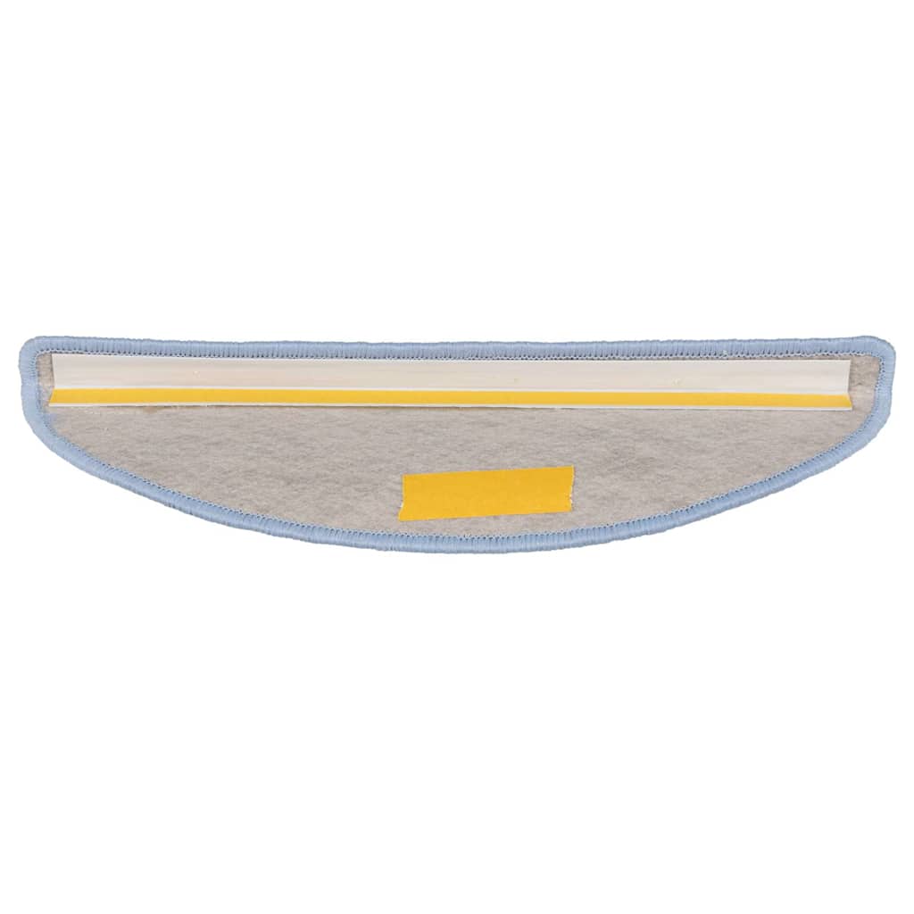 Tapetes escada adesivos aspeto sisal 30 pcs 56x17x3 cm azul
