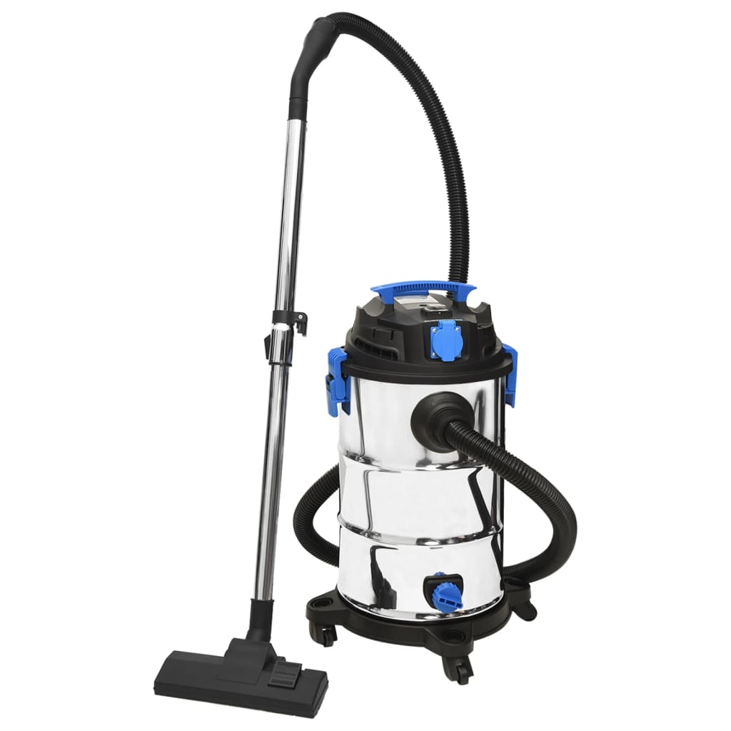 Aspirador húmido/seco 1200 w 30 l prateado