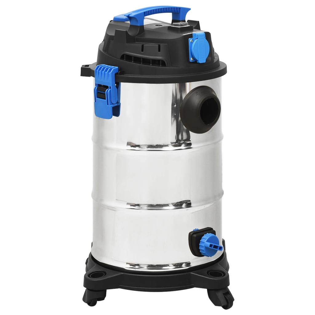 Aspirador húmido/seco 1200 w 30 l prateado