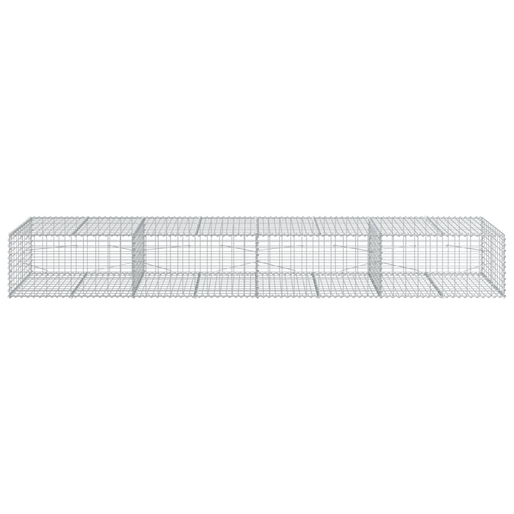 Cesto gabião com cobertura 400x100x50 cm ferro galvanizado