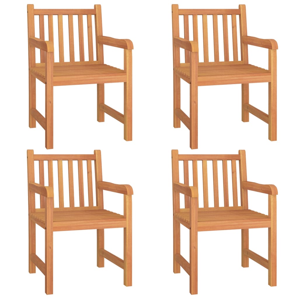 5 Pcs conjunto de jantar p/ jardim madeira de teca maciça