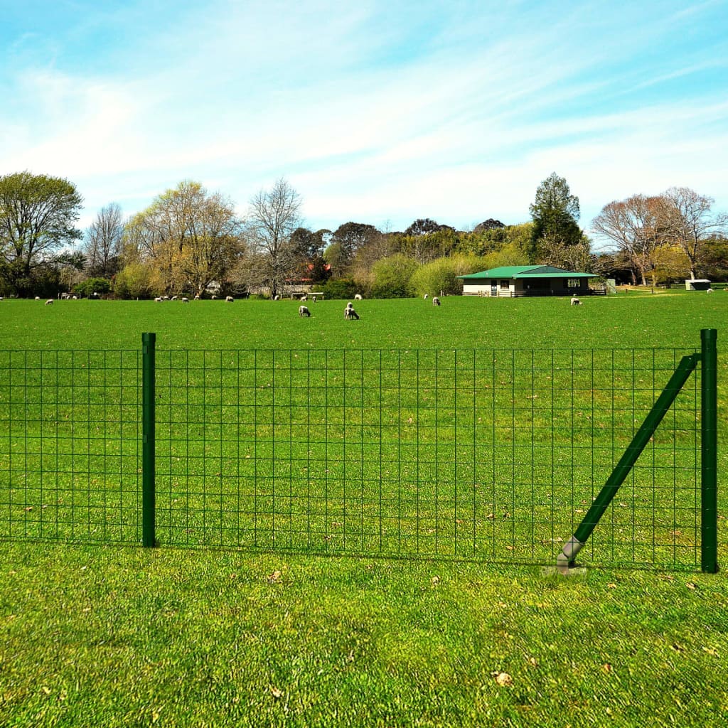 Cerca 25 x 1,2 m aço verde