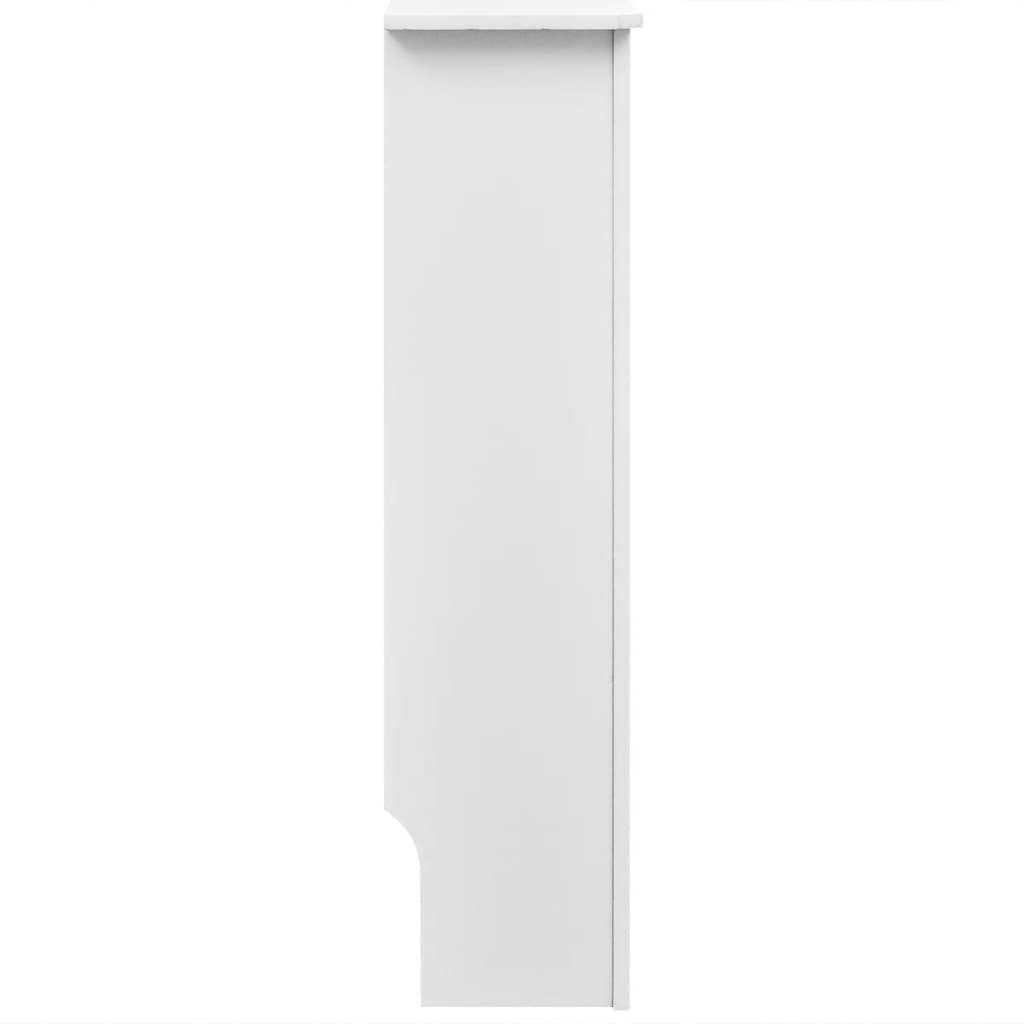 Coberturas de radiador 2 pcs derivados madeira 152 cm branco