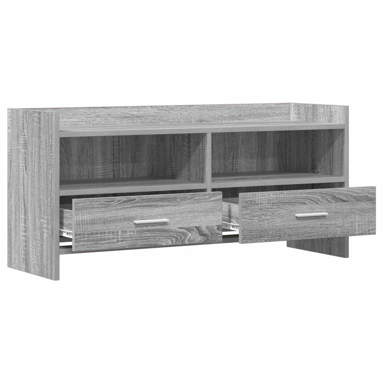 Gabinete para TV 100 x 33 x 47 cm sonoma cinzento
