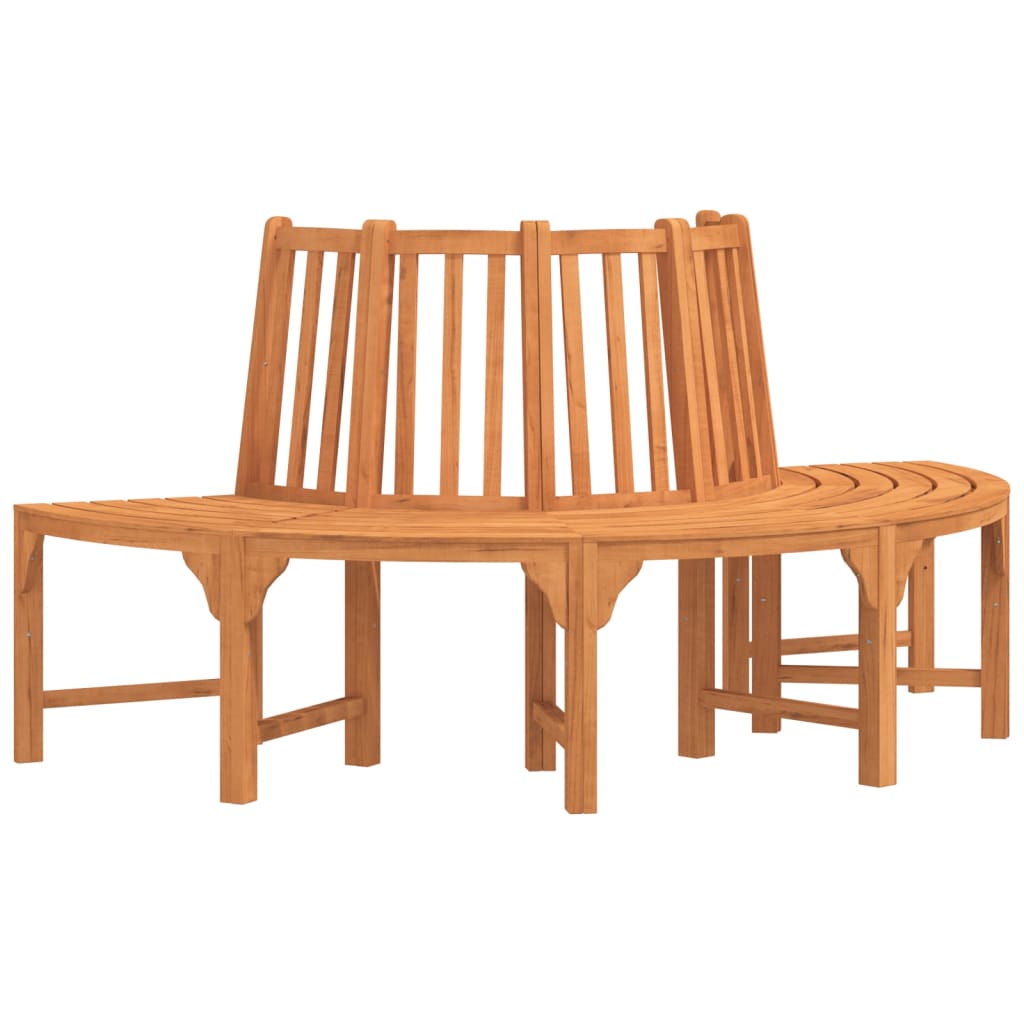 Banco para árvore semicircular ø208 cm eucalipto maciço