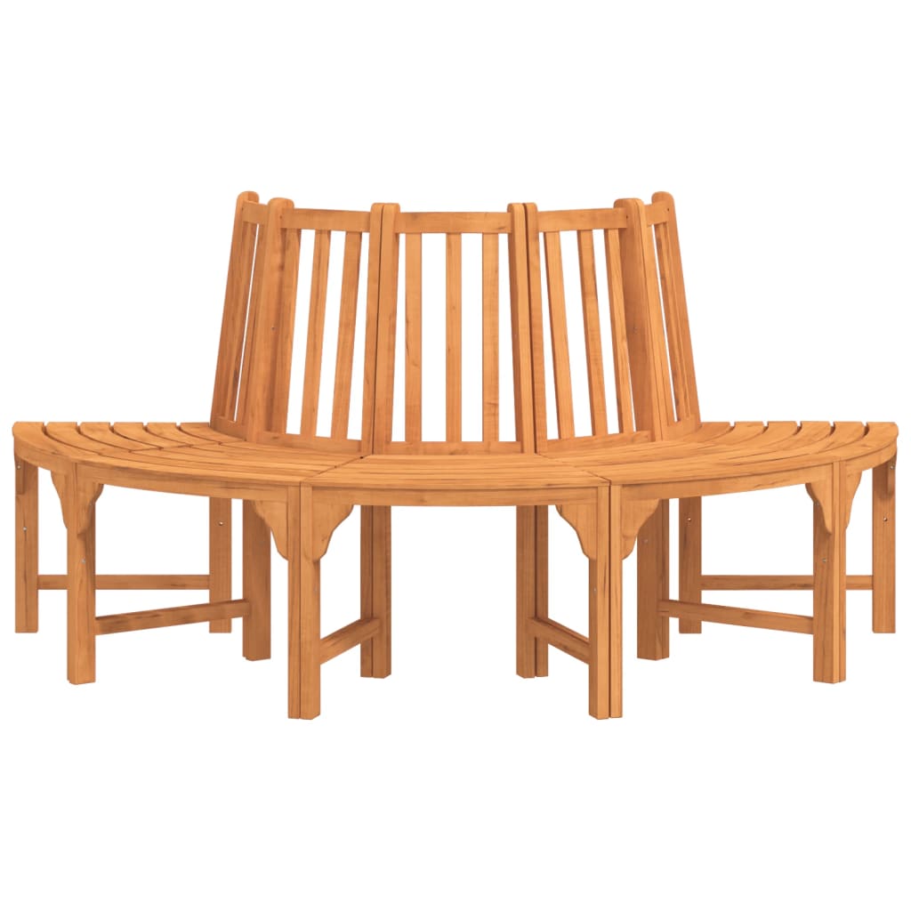 Banco para árvore semicircular ø208 cm eucalipto maciço