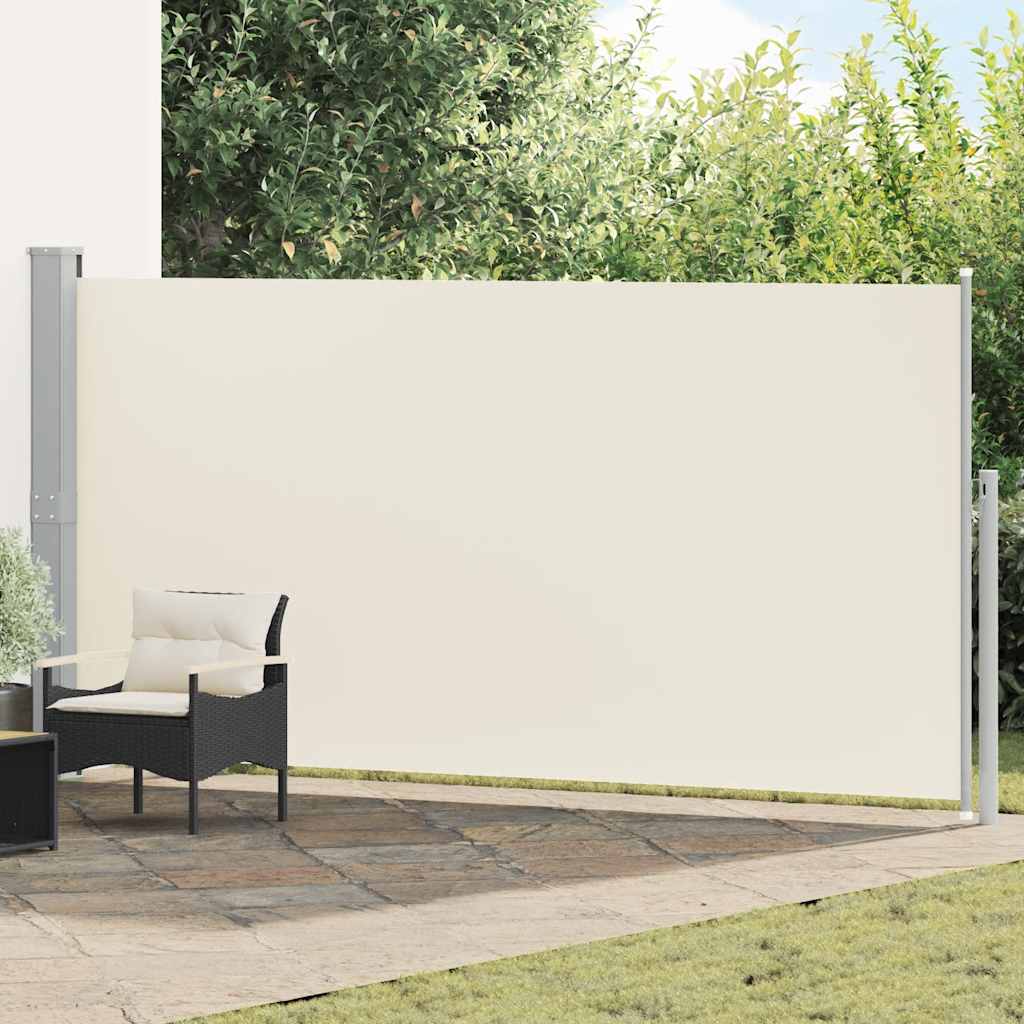 Toldo lateral retrátil 160 x 500 cm cor creme