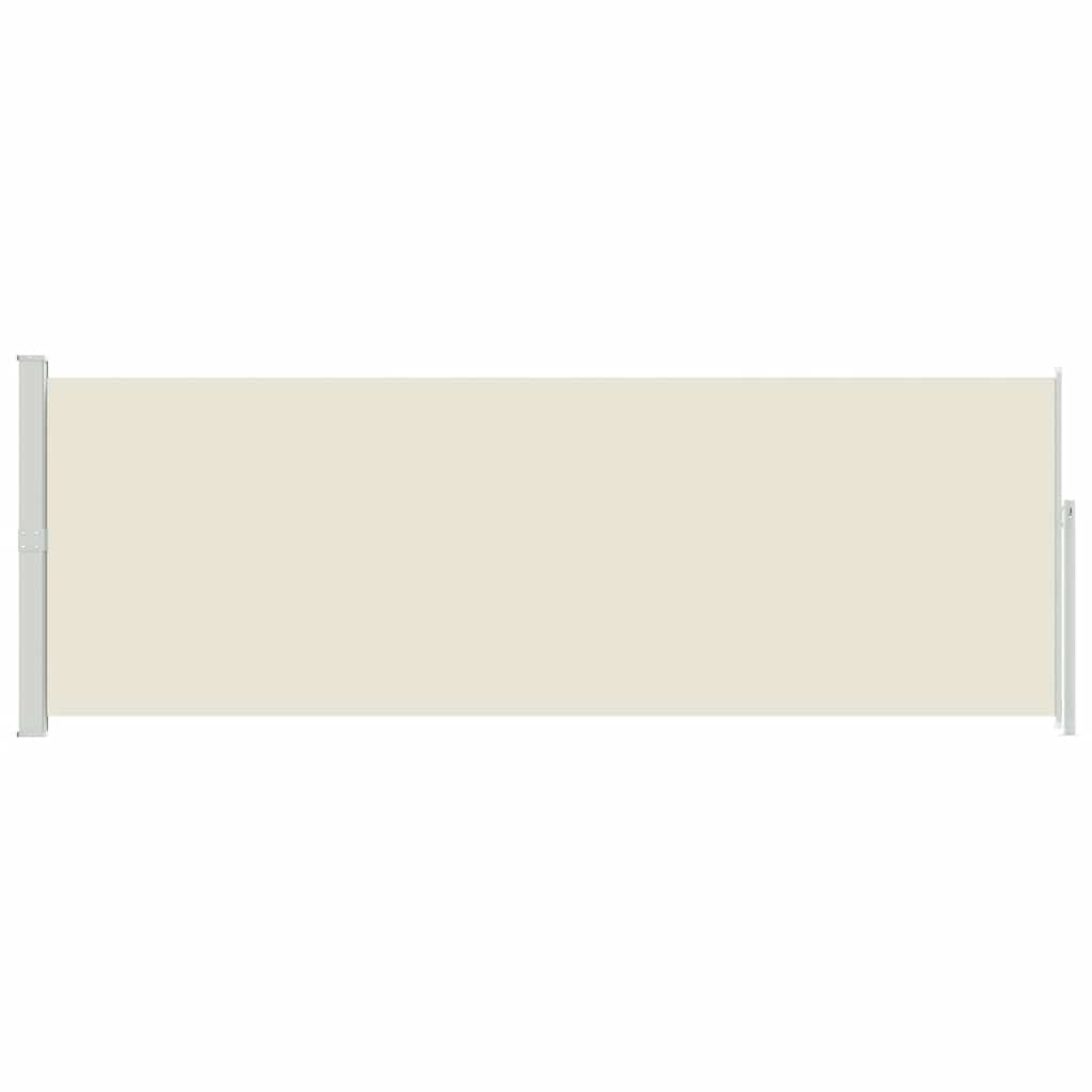 Toldo lateral retrátil 160 x 500 cm cor creme