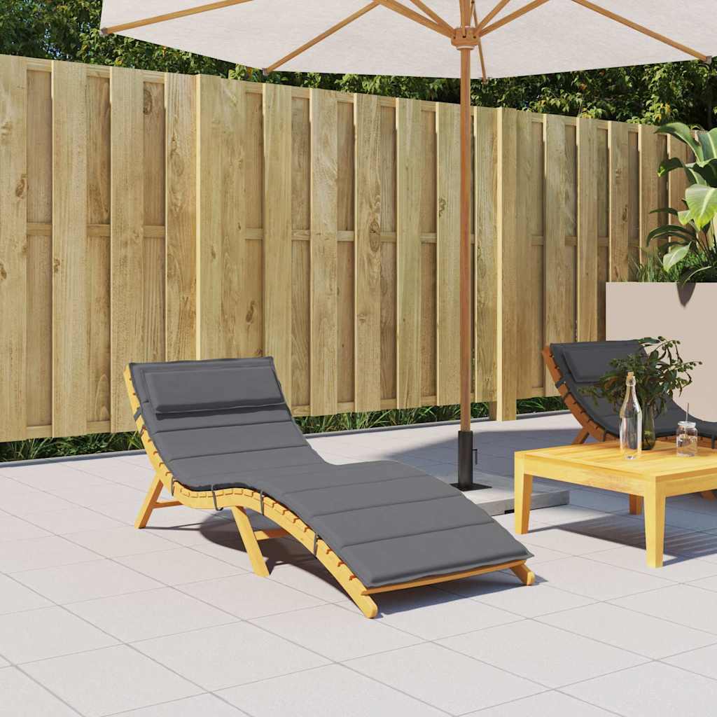 Almofadão p/ espreguiçadeira 180x60x4cm tecido oxford antracite